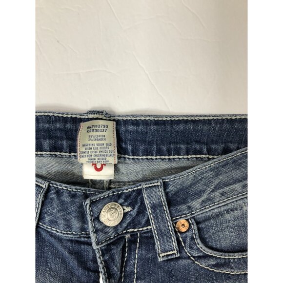 True Relgion World Tour Womens 29x29 Blue Denim Jeans Skinny - Picture 4 of 8